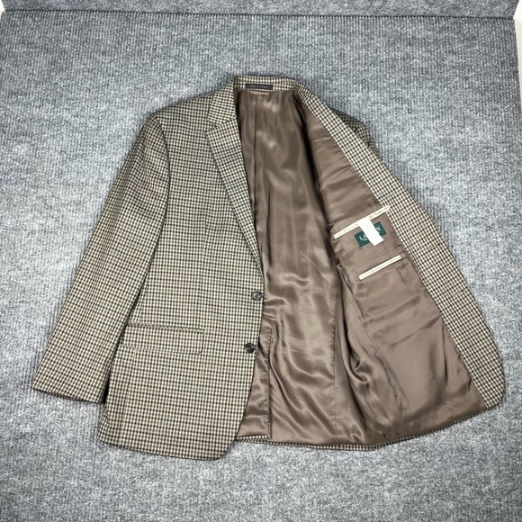 Lauren Ralph Lauren Other - Lauren Ralph Lauren Sport Coat Mens 42R Brown Plaid Blazer Classic Two Button